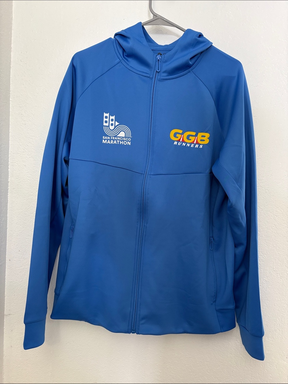 SF Marathon Blue Performance Hooded Jacket